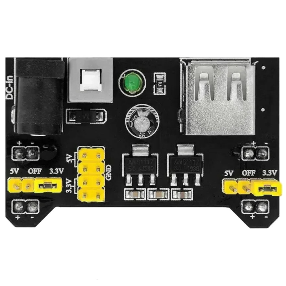 MB102 3.3V / 5V Breadboard Power Supply Module (MB102 Breadboard Power Module) image 1