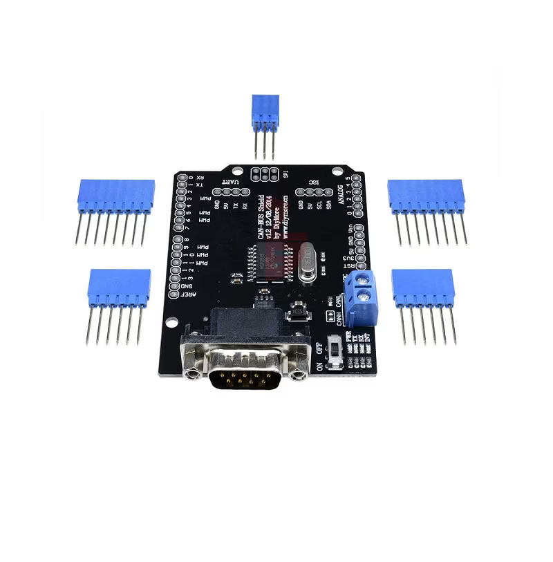MCP2515 CAN Bus Shield Board SPI Interface with 9-Pin D-Sub Connector (CAN V2.0B Expansion Module) image 2