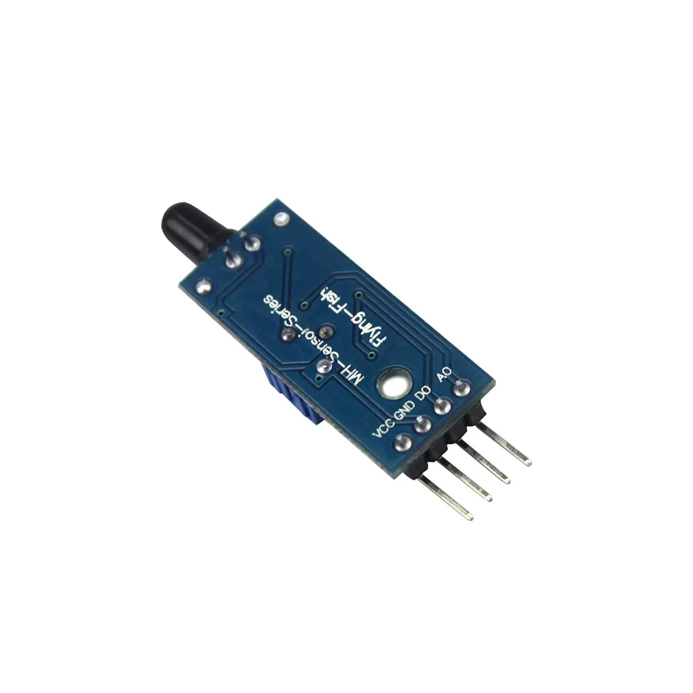 LM393 3-Pin IR Infrared Flame Detection Sensor Module 760-1100nm (Digital Flame Sensor Module) image 2