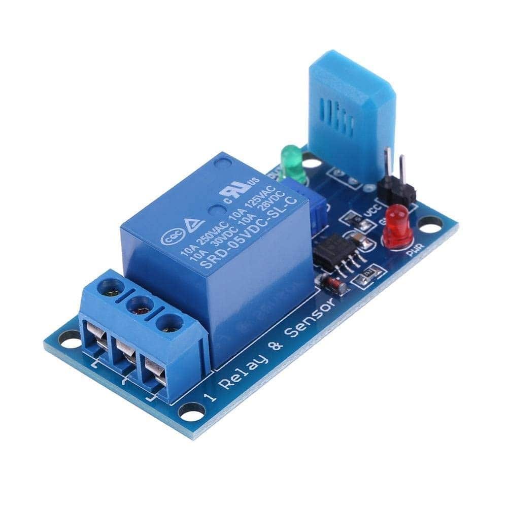 1 Channel 5V Relay Module with HR202 Humidity Sensor (Automatic Humidity Control Module) image 2