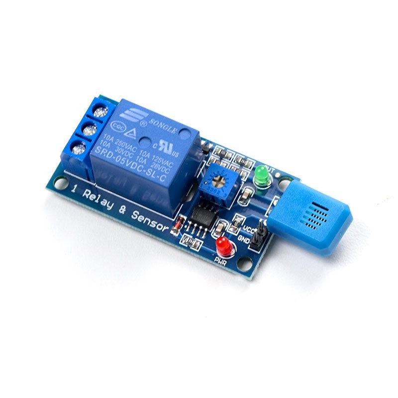 1 Channel 5V Relay Module With HR202 Humidity Sensor image 1