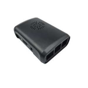 Raspberry Pi Case with Fan Black Protective Enclosure (Raspberry Pi Cooling Case) image 1
