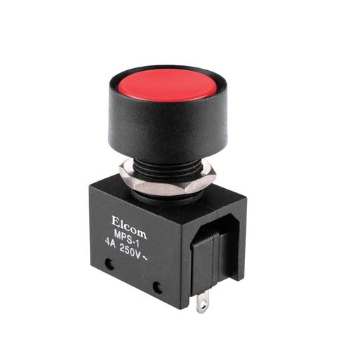 ELCOM MPS104 Red Push Button Switch PCB Mount Tactile Switch (Momentary Push Button) image 1