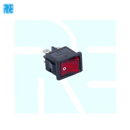 Elcom IRS1 Red Rocker Switch Panel Mount ON OFF Switch (IRS1 Rocker Switch) image 1