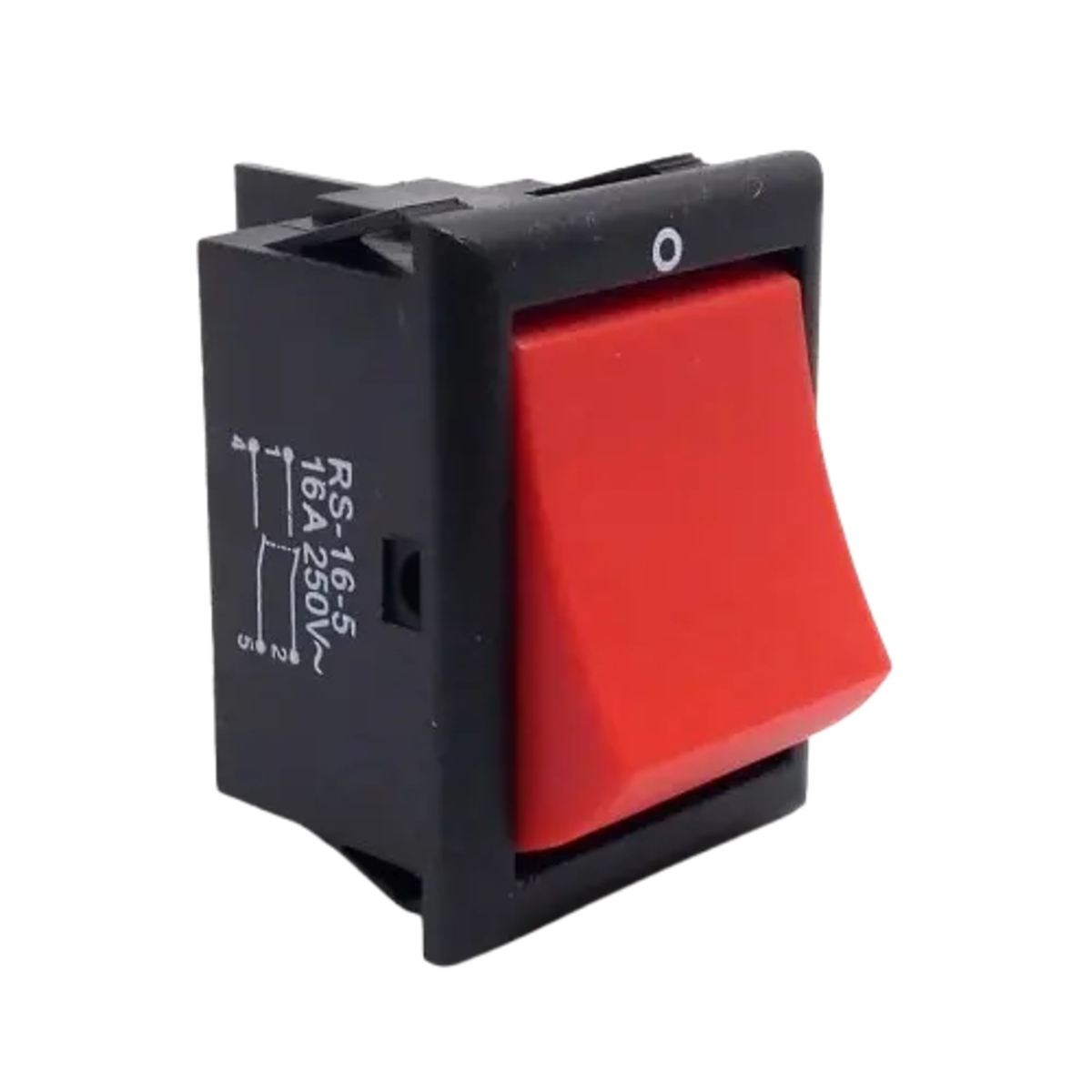 ELCOM IRS-16-5 Illuminated Red Rocker Switch 16A 250V AC Panel Mount ON/OFF Switch image 1