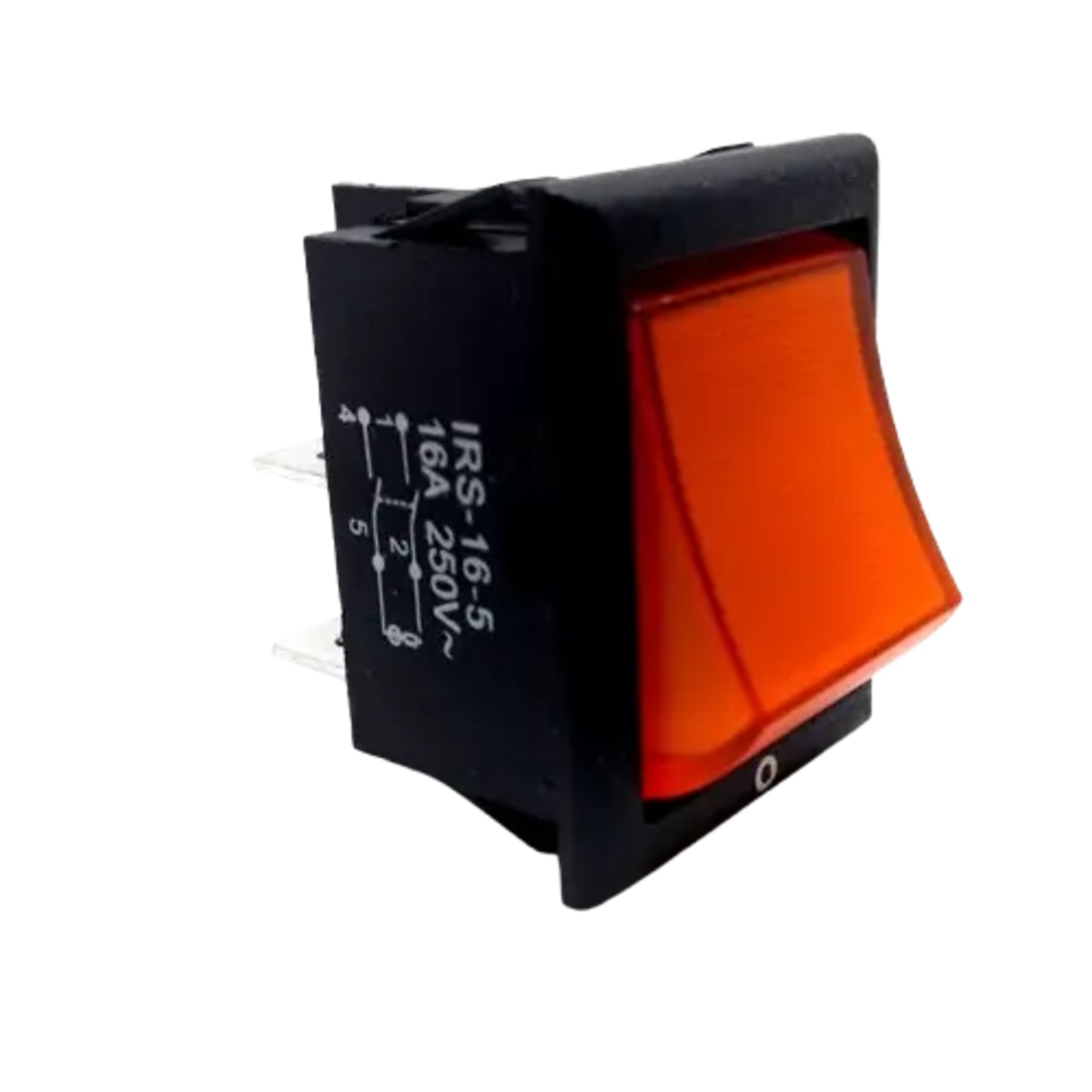 ELCOM IRS-16-5 Illuminated Red Rocker Switch 16A 250V AC Panel Mount ON/OFF Switch image 2