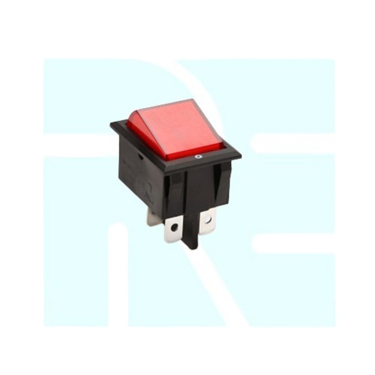 ELCOM IRS-6-5 Illuminated Rocker Switch Red 6A 250V Panel Mount (IRS-6-5 Switch) image 1