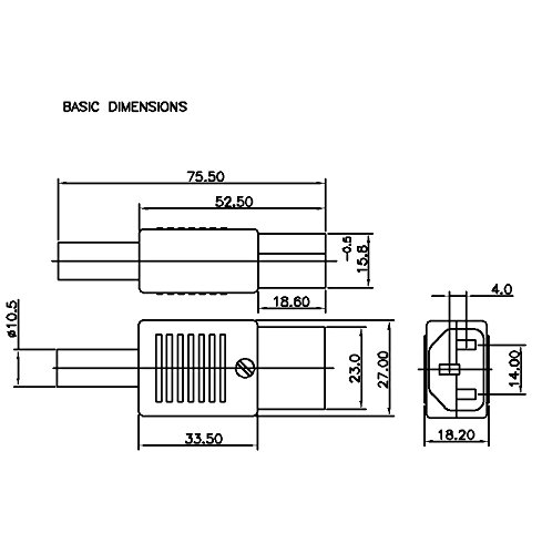 ELCOM EMO-40 / MC-12 Computer Plug Female Connector IEC AC Rewirable Female Connector (15A 250V) image 2