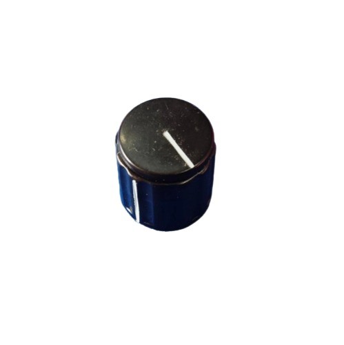 ELCOM KL21 Collet Standard Knob with CL21 Flat Cap Black (Control Knob for Potentiometer Shaft) image 1