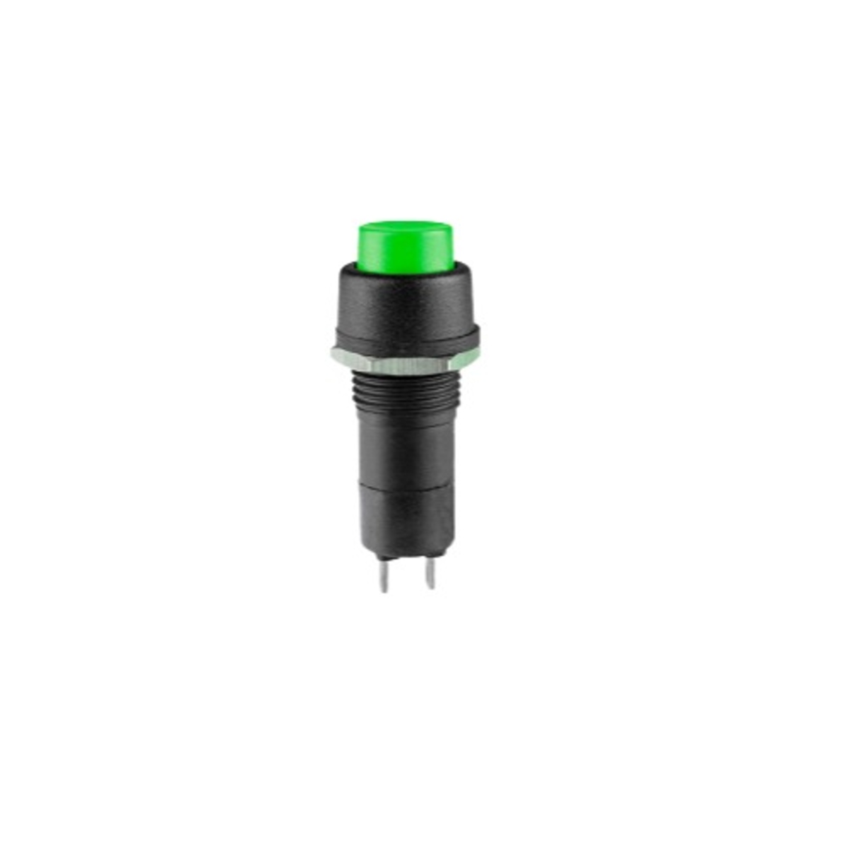 ELCOM PBS1R07 Green Push-On Momentary Switch Panel Mount SPST Push Button Switch (3A 250V AC) image 1