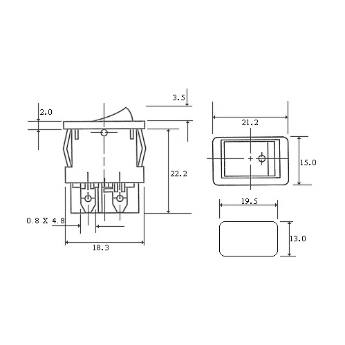 ELCOM IRS-1 Green Rocker Switch AC Power Switch image 3