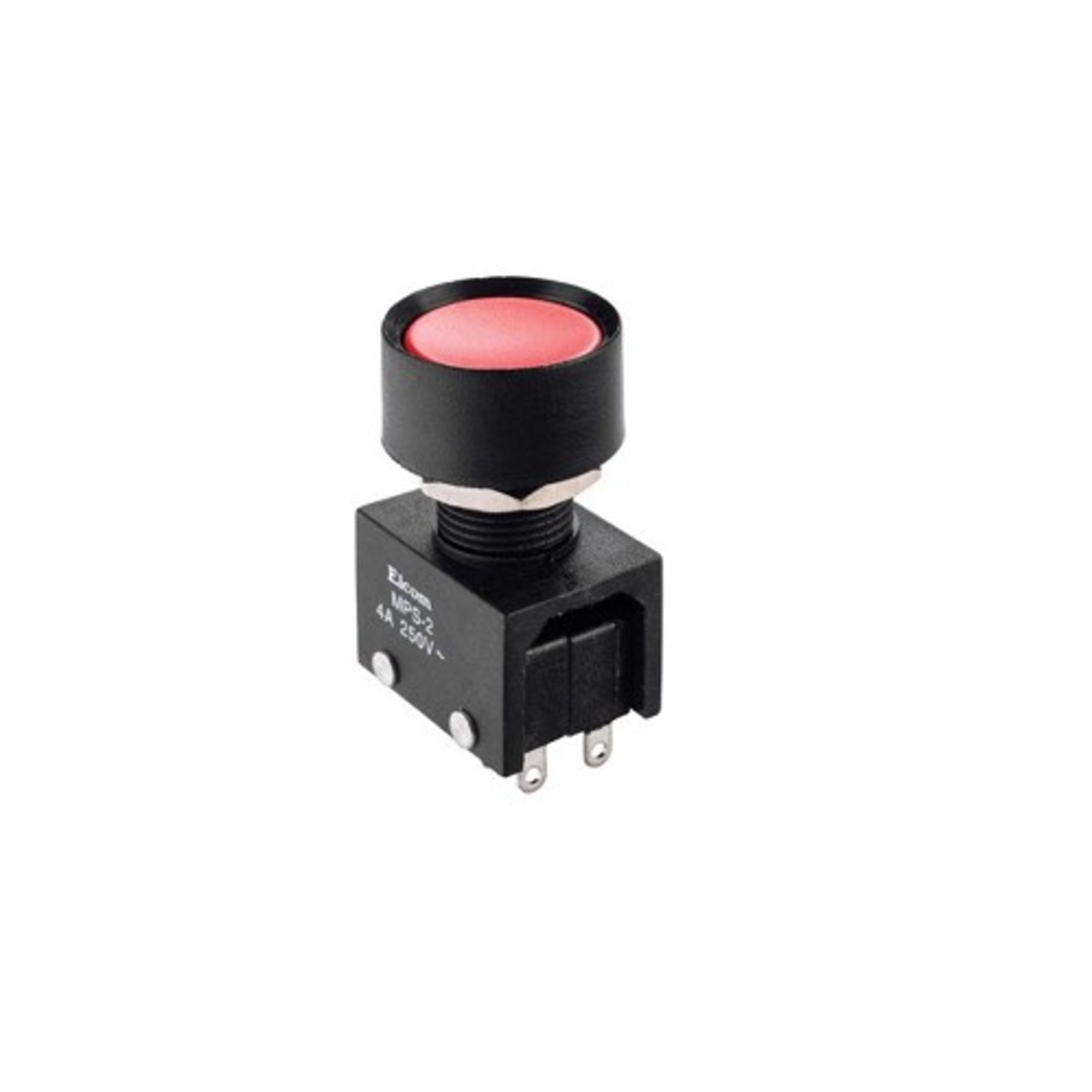 ELCOM MPS-2-04 Red 8-Leg Push Button Micro Switch Panel Mount (2NO + 2NC, 4A 250V AC) image 1