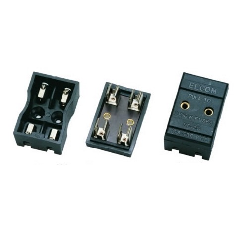 ELCOM make MF-20 Dual Fuse Holder 10A,250VAC image 3