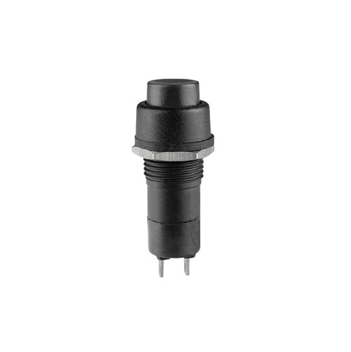 ELCOM PBS 1R-03 Push To On Momentary Switch Round Black image 1