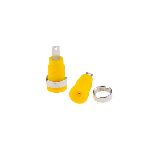 ELCOM BS10-06- YELLOW 4mm Banana Female Socket image 2