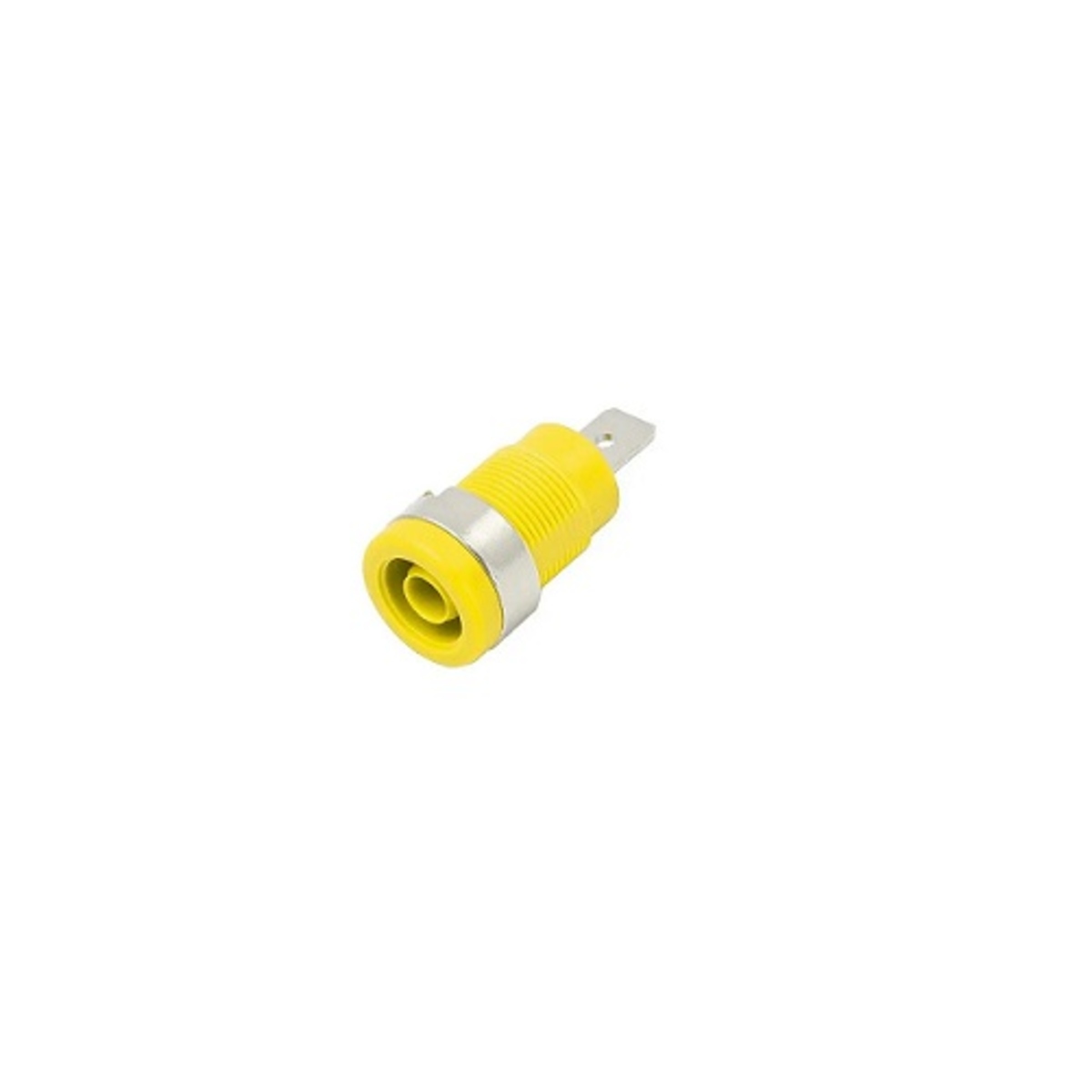 ELCOM BS10-06 Yellow 4mm Banana Female Socket 10A Panel Mount Connector (BS10-06 Socket) image 1