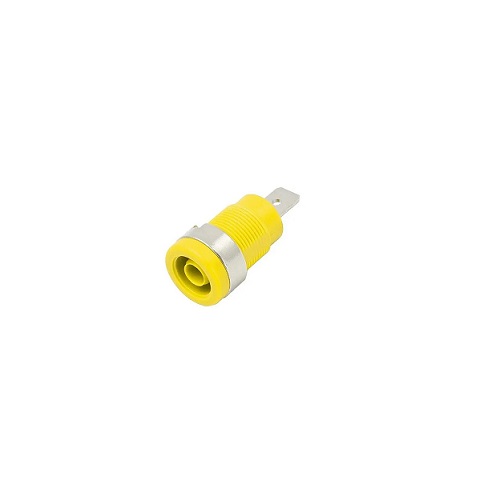ELCOM BS10-06- YELLOW 4mm Banana Female Socket image 1