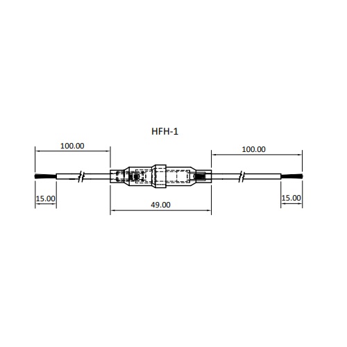 ELCOM HFH-1 Wired Hanging Glass Fuse Inline Cable Mount 5×20mm Fuse Holder (4A 250V AC In-Line Fuse Holder) image 3