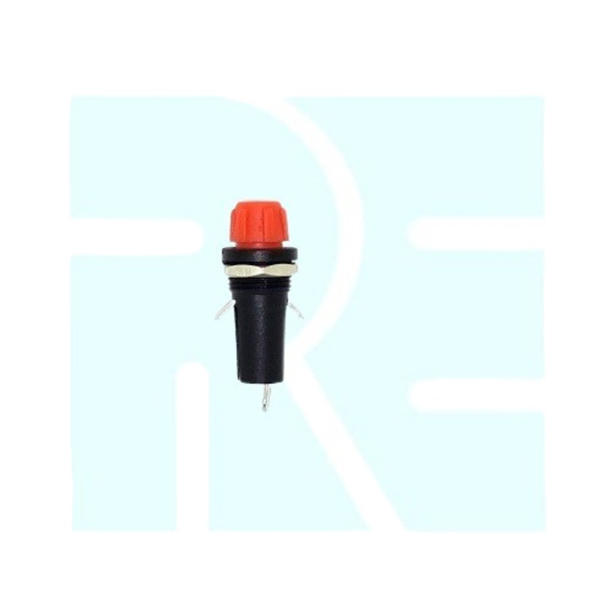 ELCOM FH1-1R-04 5x20mm Panel Mount Fuse Holder Red (FH1-1R-04 Fuse Holder) image 1