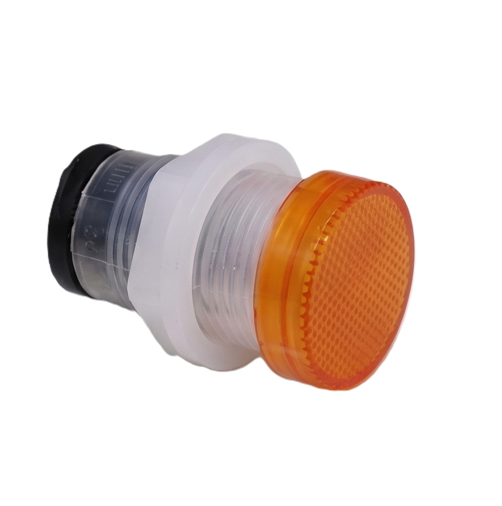 10mm LED Holder Plastic White Body Red (Panel Mount LED Holder) image 1