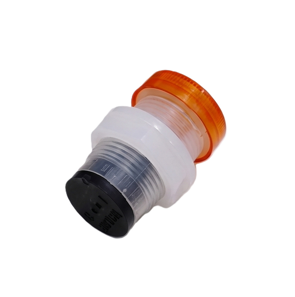 10mm LED Holder Plastic White Body Red (Panel Mount LED Holder) image 2