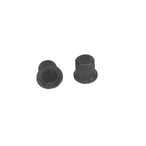 6mm Shaft Volume Control Plastic Knob - BLACK image 1