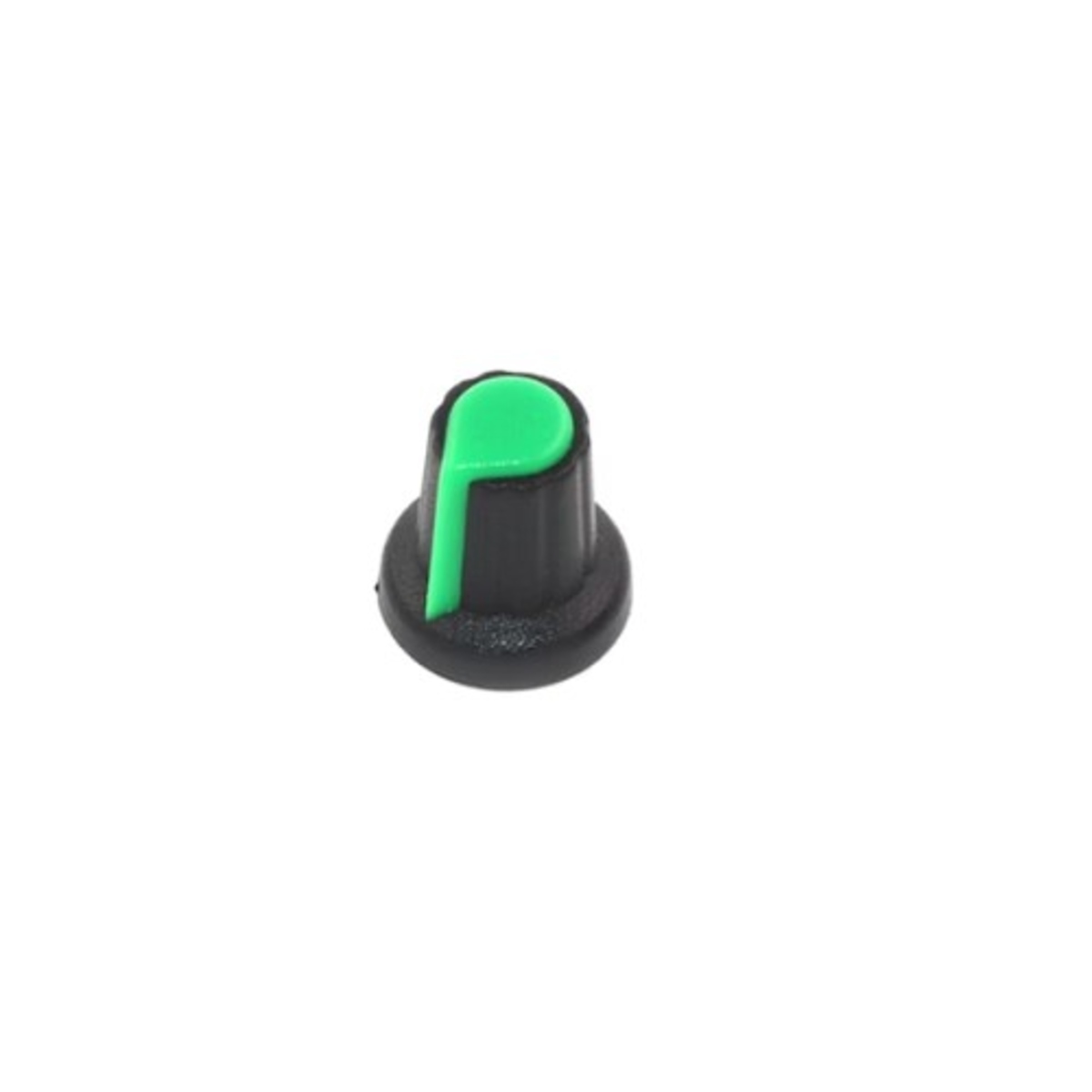 6mm Potentiometer Knob with Knurled Adapter Green Plastic Control Knob (Rotary Pot Knob) image 2