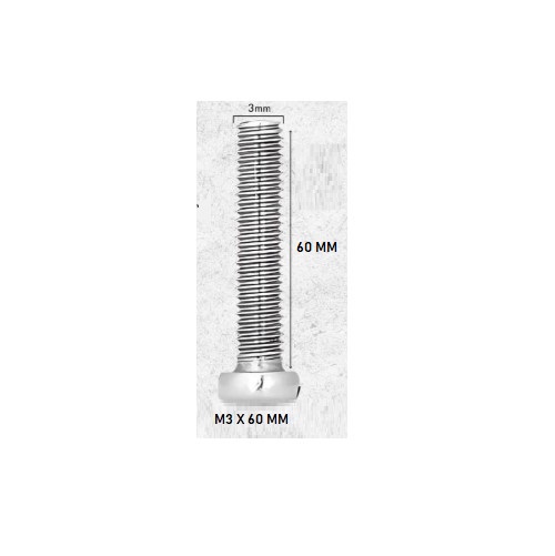 M3x60mm CH Head Stainless Steel Mounting Screw image 1