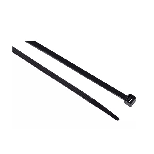 Nylon Cable Ties Black 500 x 4.8mm Pack of 100pcs (Self Locking Wire Management Zip Ties) image 1