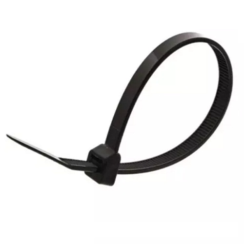 Nylon Cable Ties Black 200 x 3.6mm Pack of 100pcs (Self Locking Wire Management Zip Ties) image 2