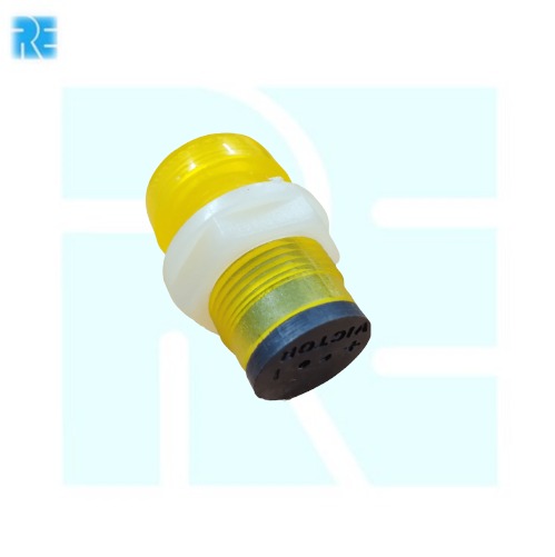 10mm Led Holder Plastic - Yellow image 2