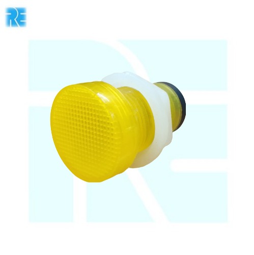 10mm Led Holder Plastic - Yellow image 1