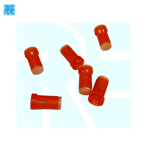 5 mm Plastic LED Holder Red Transferent image 1