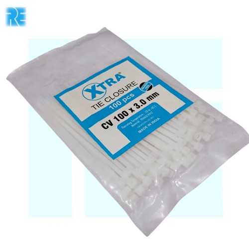 Nylon Cable Ties - 100 x 3.0mm Pack of 100pcs image 1