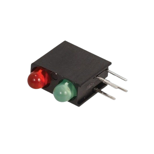 5mm Black Double Hole Right Angle LED Holder (PCB LED Mounting Holder) image 2