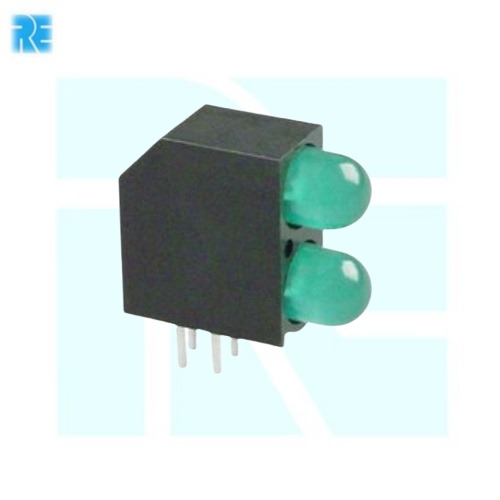 5MM Black Double Hole Right Angle LED Holder image 1