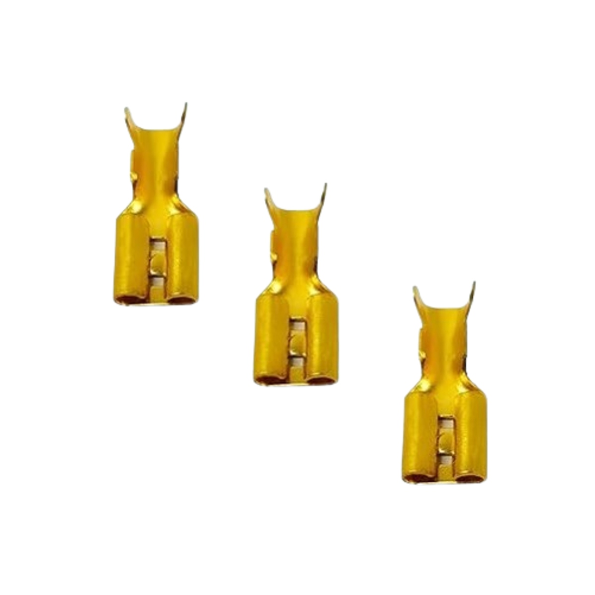 Golden Copper Battery Lugs Push Lock Type Connector (Battery Terminal Connector) image 1