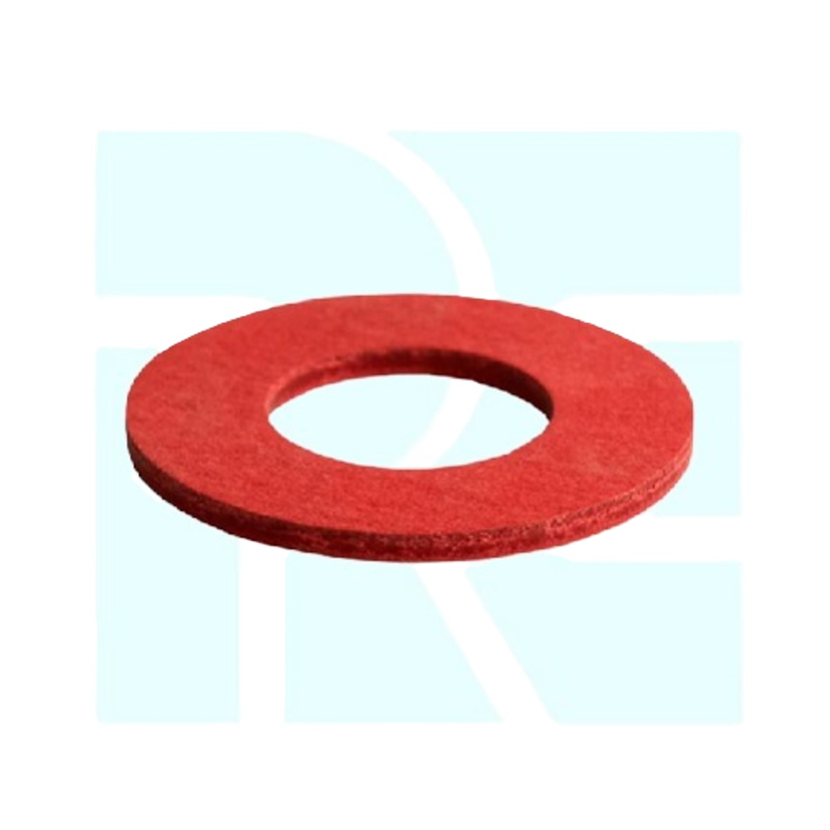 Flat Red Fiber Washer M5 x 15mm x 0.8mm (Insulating Fiber Washer) image 1