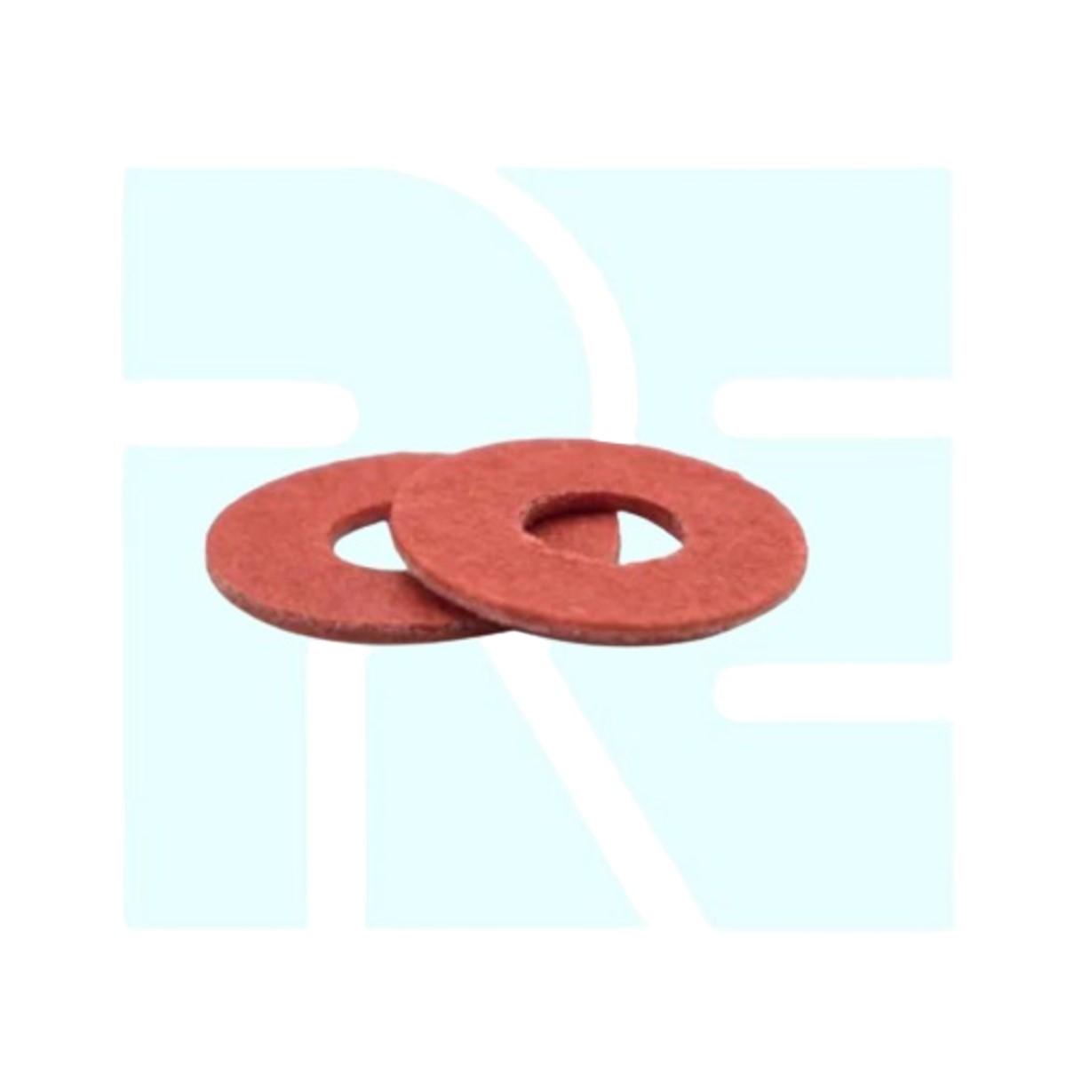 Flat Red Fiber Washer M5 x 15mm x 0.8mm (Insulating Fiber Washer) image 2
