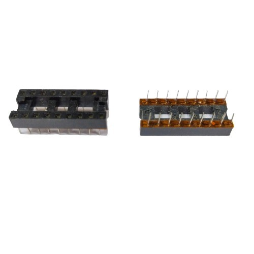 18 Pin Low Profile Champion IC Socket DIP IC Holder Through Hole Socket (18 Pin IC Socket) image 1