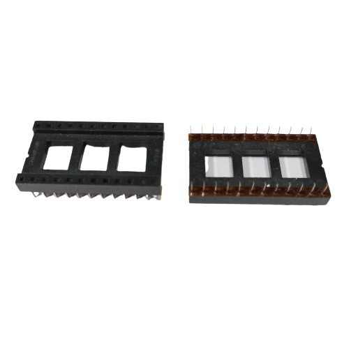 24 Pin Low Profile Champion IC Socket DIP IC Holder Through Hole Socket (24 Pin IC Socket) image 1