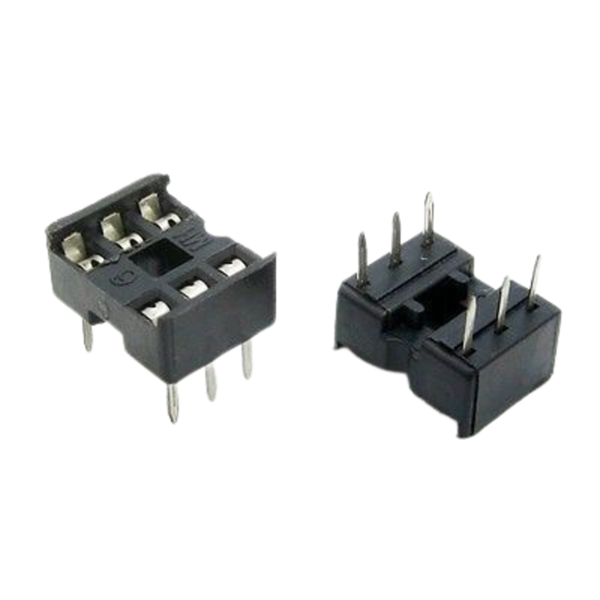 6 Pin IC Socket (DIP IC Socket Through Hole) image 1