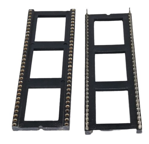 64 Pin IC Socket Gold Plated DIP IC Holder Through Hole Socket (64 Pin IC Socket) image 1