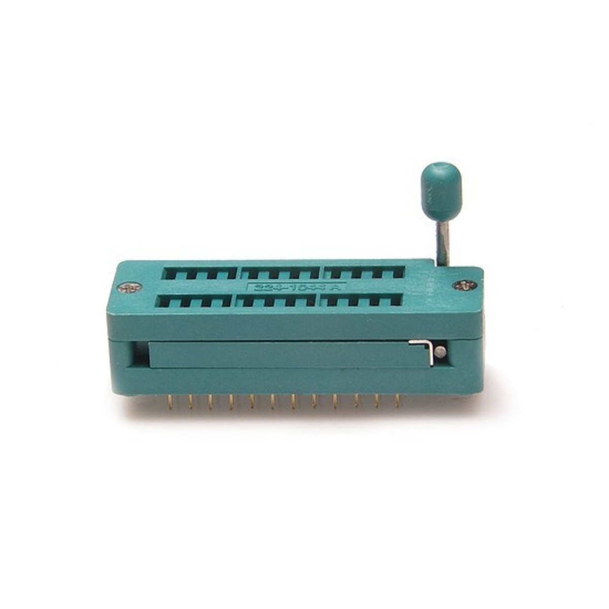 24 Pin Narrow ZIF Socket (Zero Insertion Force, IC Programming Socket) image 1