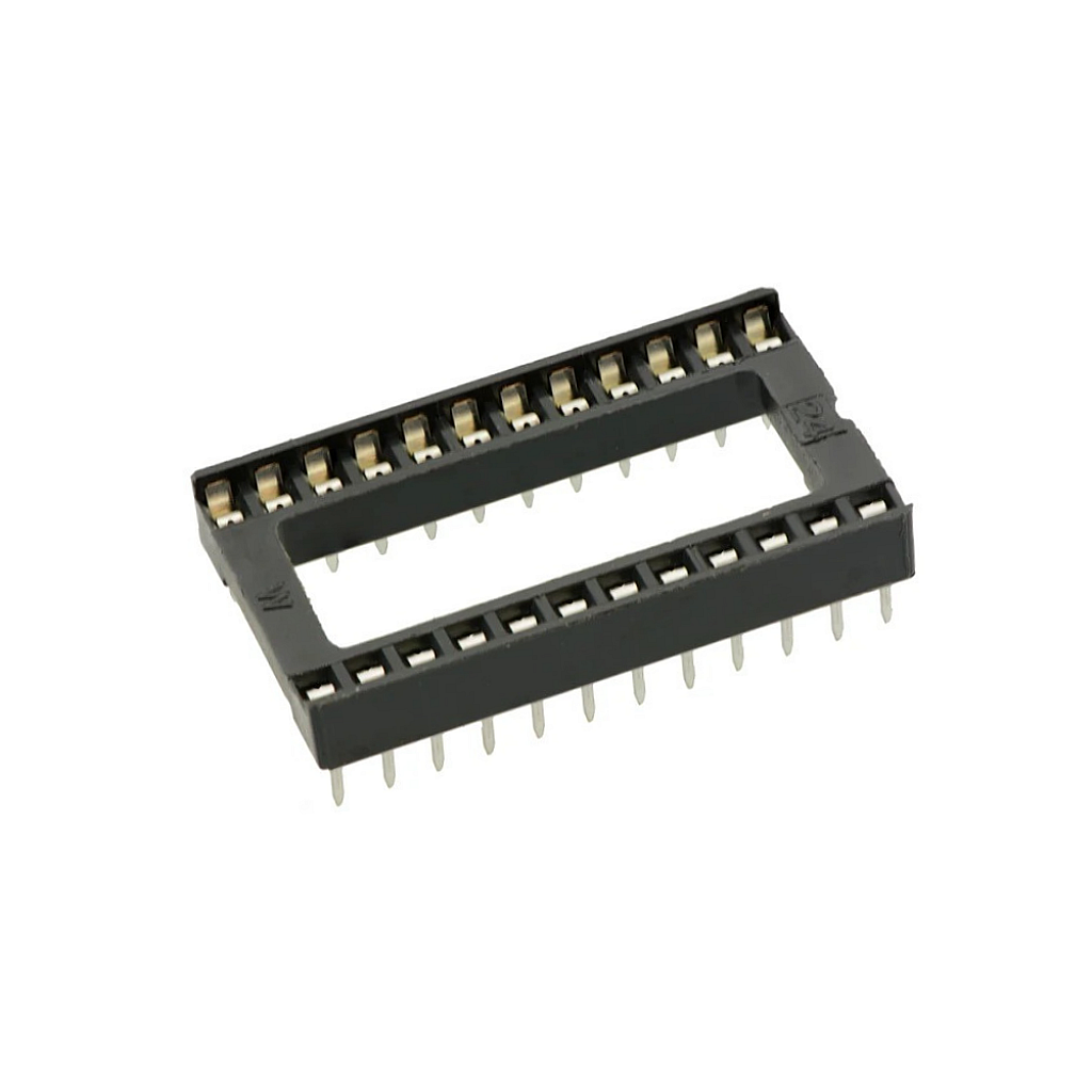 24 Pin Wide IC Socket (DIP IC Holder Through Hole Socket) image 1
