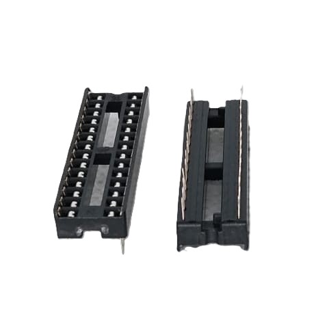 28 Pin Narrow IC Socket DIP Through Hole Integrated Circuit Holder image 1