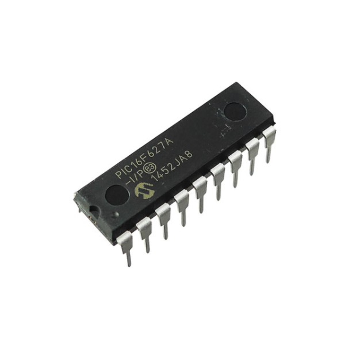 PIC16F627A-I/P 8-Bit Flash Microcontroller IC DIP-18 with Dual Comparators (Microchip PIC16F627A DIP IC) image 1