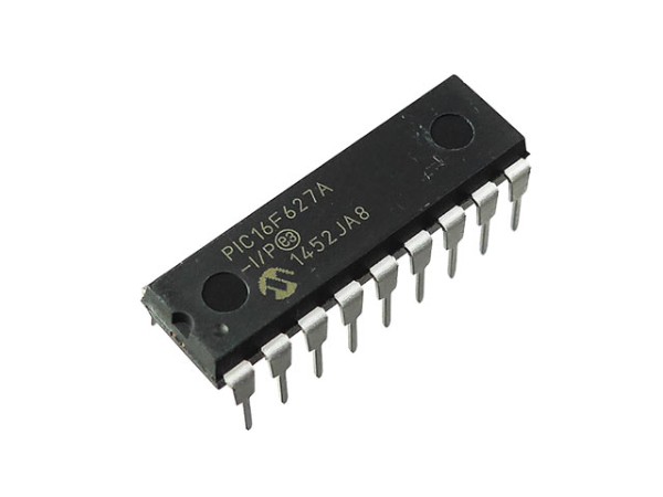 PIC16F627A-I/P 8-Bit Flash Microcontroller with Dual Comparators DIP-18 (PIC16F627A-I/P DIP IC) image 1