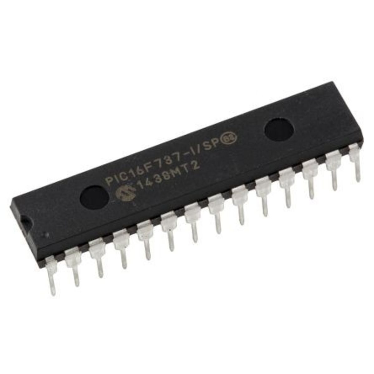 PIC16F737-I/P 8-Bit Flash Microcontroller with nanoWatt Technology DIP-28 (PIC16F737-I/P DIP IC) image 1