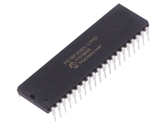 PIC18F4685-I/P 8-Bit Flash Microcontroller with ECAN and 96KB Flash DIP-40 (PIC18F4685-I/P DIP IC) image 1